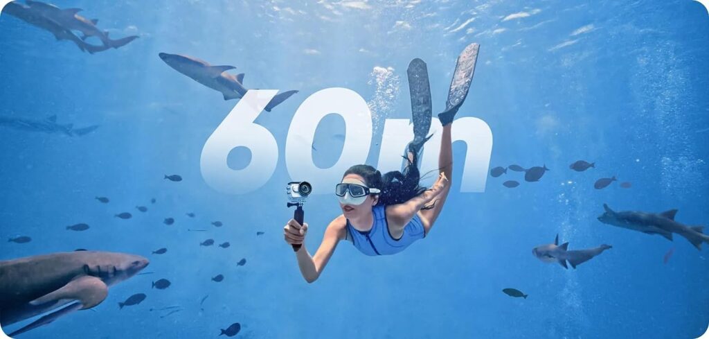 Insta360 GO 3 64GB Dive Case Bundle– Waterproof Tiny Mighty Action Camera with 2.7K 2720 Video, FlowState Stabilization, POV, AI Editing, Action Pod|Bundle Includes Dive Case, Floating Hand Grip