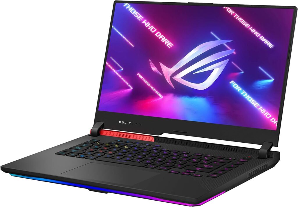 ASUS ROG Strix G15 (2021) Gaming Laptop, 15.6” 300Hz IPS Type FHD Display, NVIDIA GeForce RTX 3070, AMD Ryzen R9-5900HX, 16GB DDR4, 1TB PCIe NVMe SSD, RGB Keyboard, Windows 10, G513QR-ES96