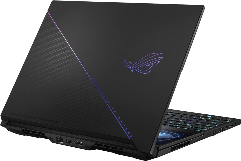 ASUS ROG Zephyrus Duo 16 (2022) Gaming Laptop, 16” Mini LED 240Hz/3ms, QHD 16:10 Display, 100% DCI-P3, NVIDIA GeForce RTX 4080, AMD Ryzen 9 7945HX, 32GB DDR5, 1TB SSD, Windows 11 Pro, GX650PZ-XS96