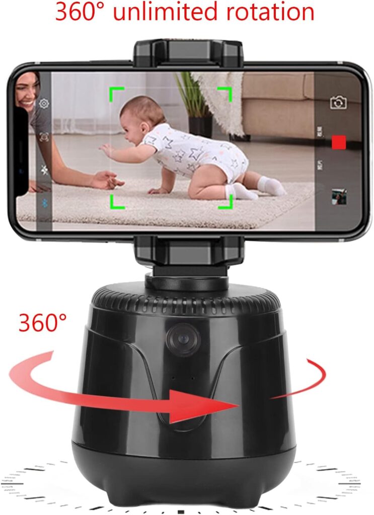 Handheld Gimbal, Face Tracking Phone Gimbal Stabilizer, Camera Stabilizer for All Cell Phones, Supports 360 Degrees Rotation Face Tracking AI Composition, No APP Needed