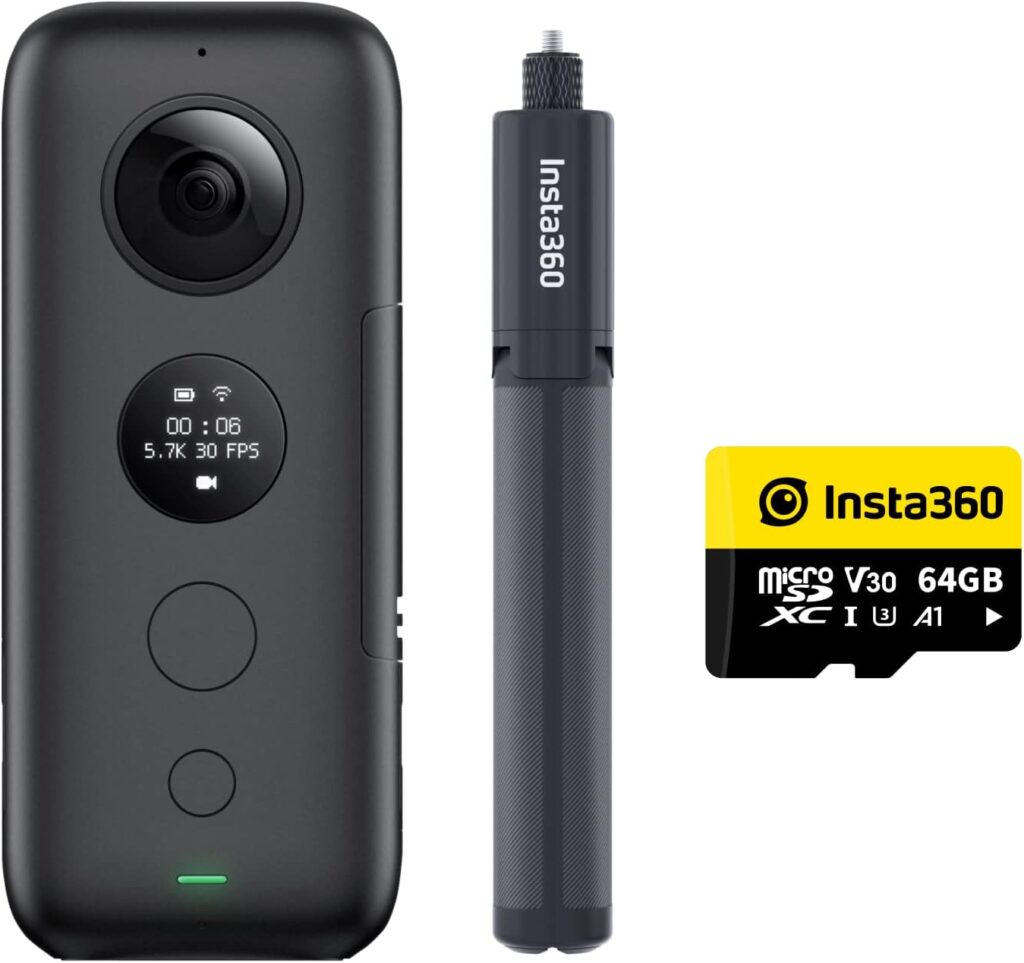 Insta360 ONE X Action Camera 360 Degree, 5.7K Video 18MP Photo, FlowState Stabilization, Real Time WiFi Transfer, Sports Video