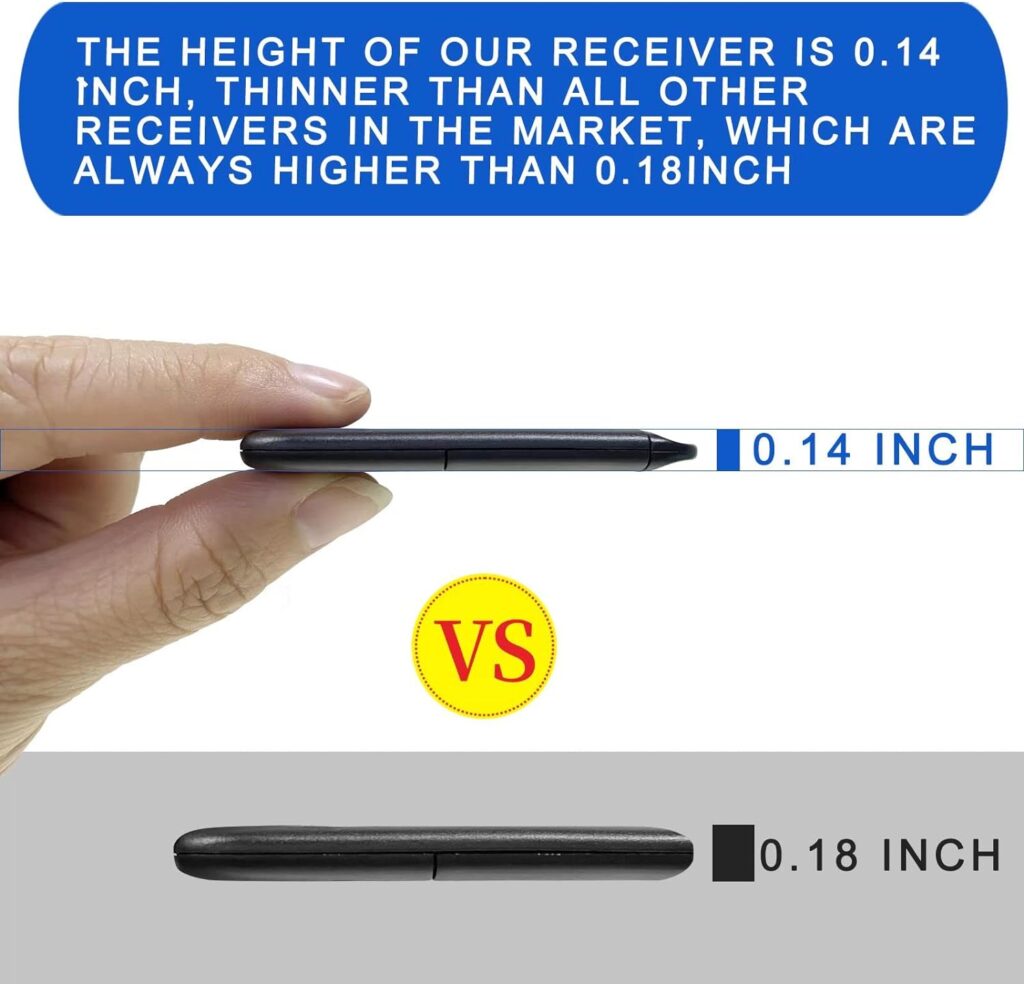 Key Finder with Thinner Receivers  Advanced Fabric Remote, SIMJAR 80dB+ RF Item Locator with 131ft Working Range, 1 RF Transmitter  4 Receivers