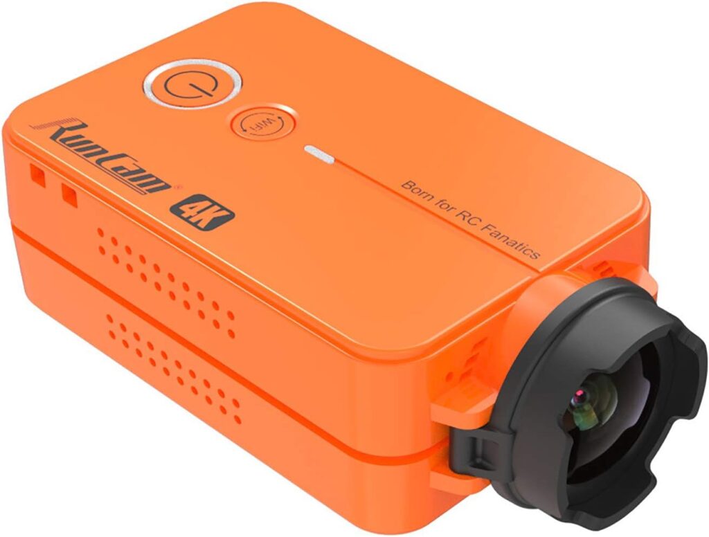 RunCam 2 4K Edition FPV Sports Action Camera 49g WiFi Supported Ultra HD MP4 Camcorder Adjustable FOV, Orange