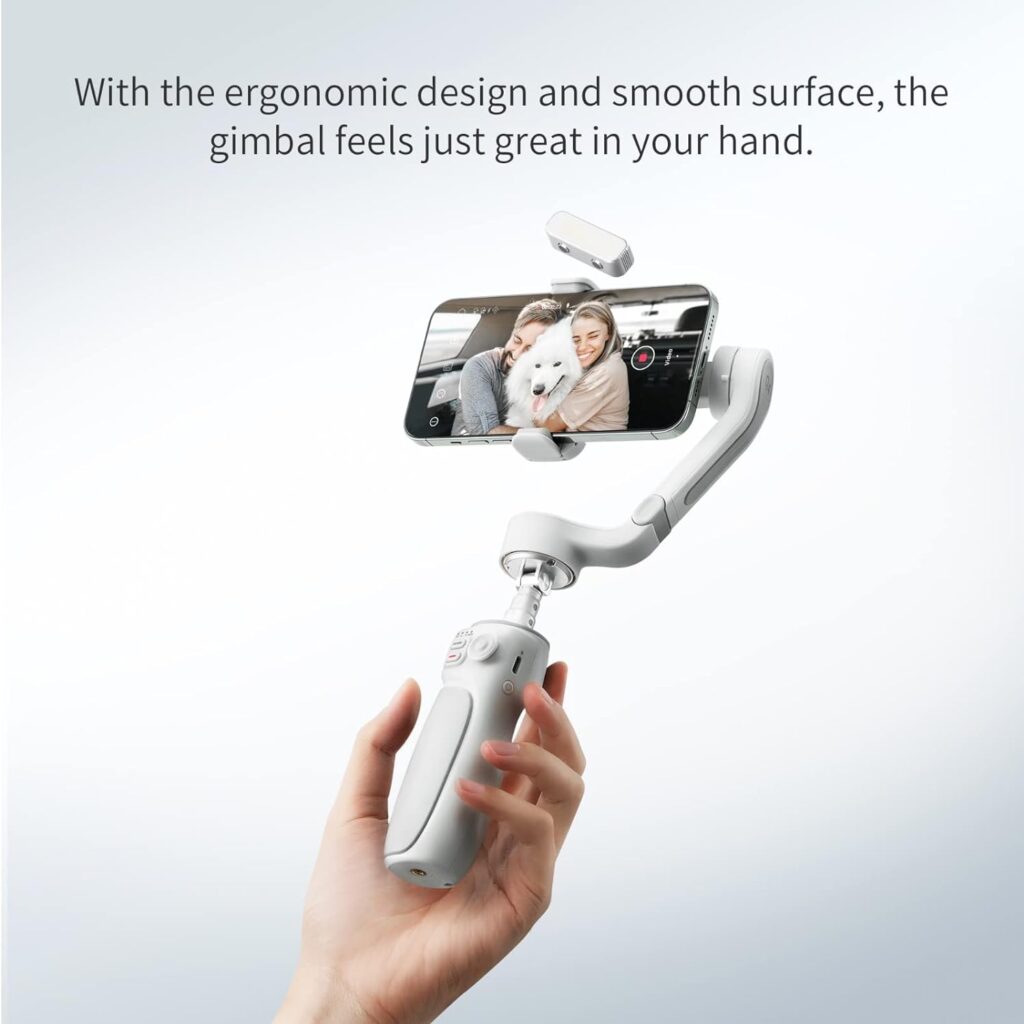 Zhiyun Smooth Q4 Combo Gimbal Stabilizer for Smartphone,3-Axis Gimbal for iPhone Android Cellphone,Built-in Extension Rod,Portable and Foldable,Vlogging Stabilizer,YouTube TikTok Video